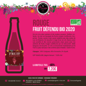 fruit défendu bio 2020